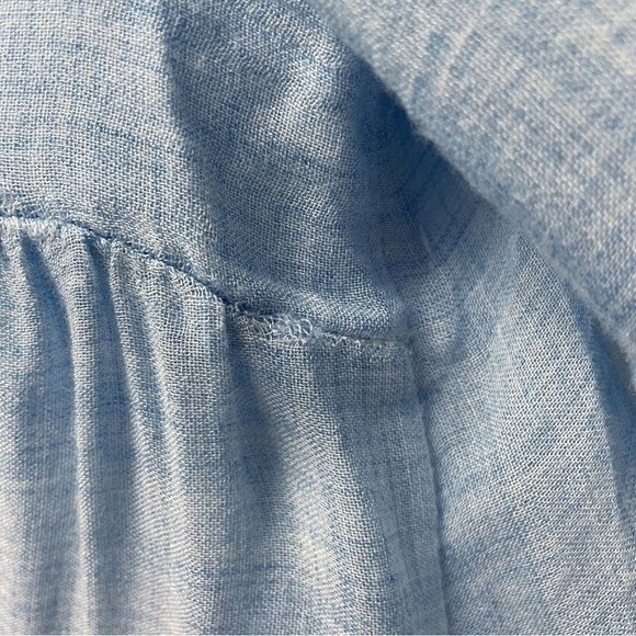 Sundance Waning Moon Balloon Sleeve Top Light Blue Lightweight Women’s Size XS - Picture 8 of 13